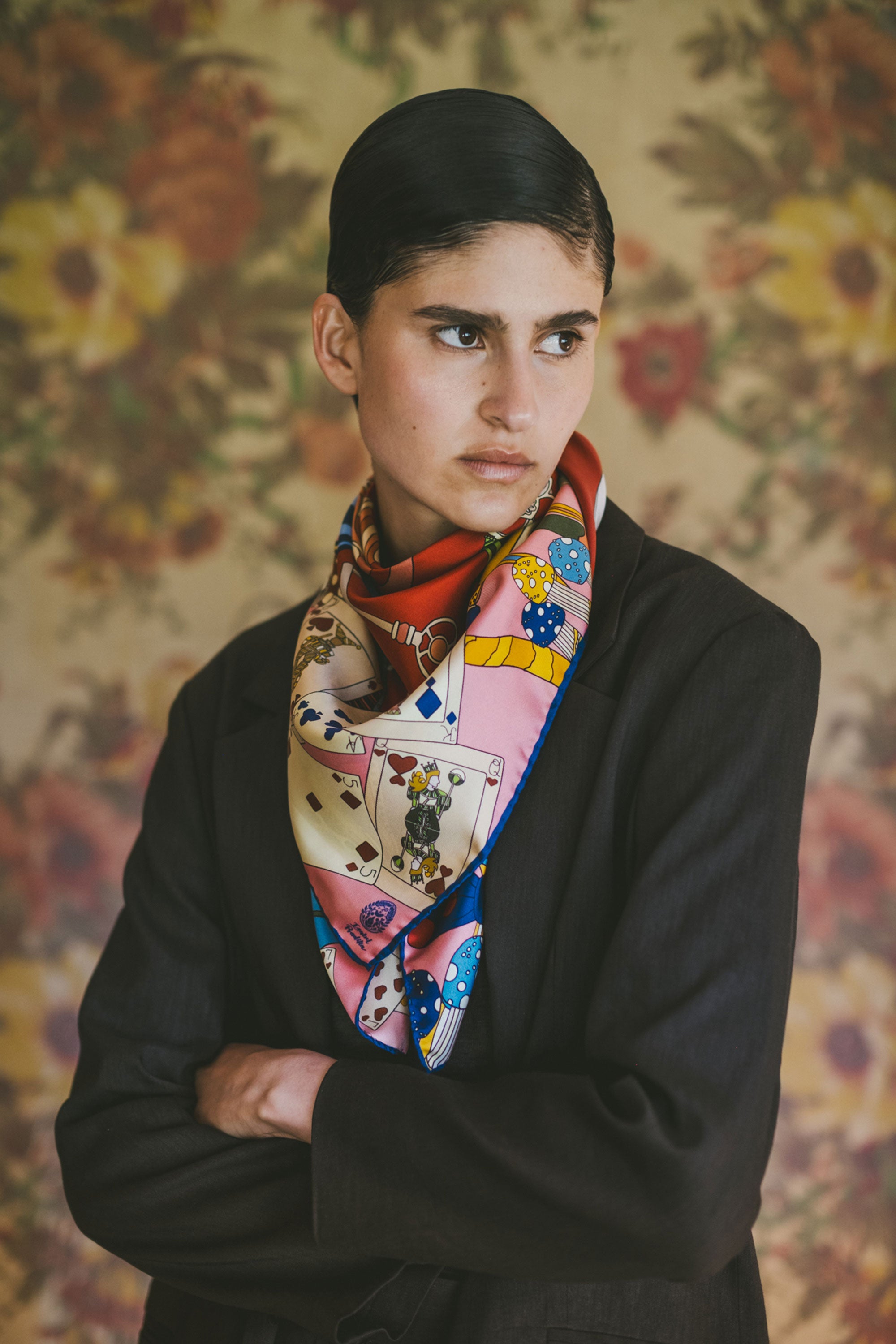 Alice's world Red 90 Silk Twill