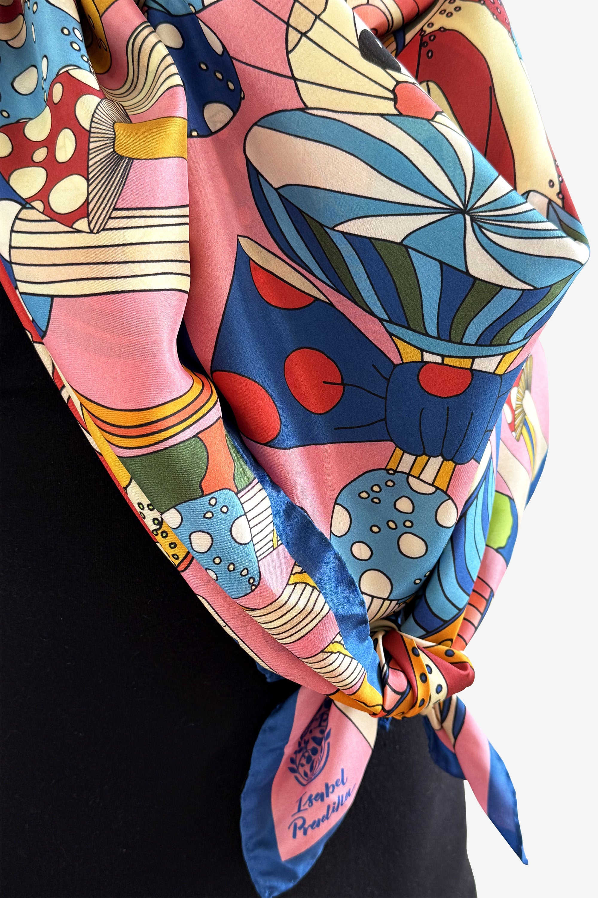 Alice's world Red 136 Silk Habotai