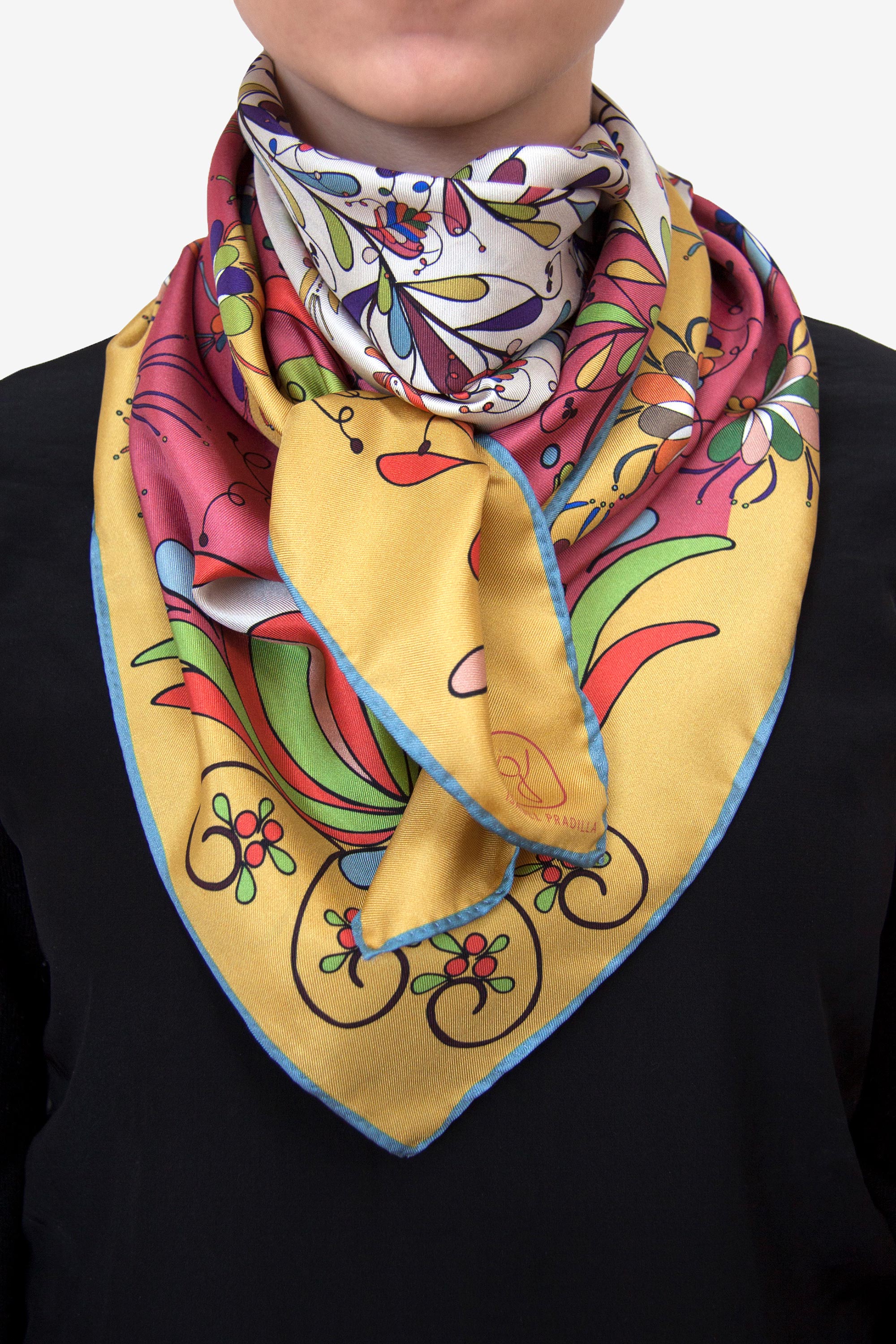 Carmen Mustard 90 Silk Twill