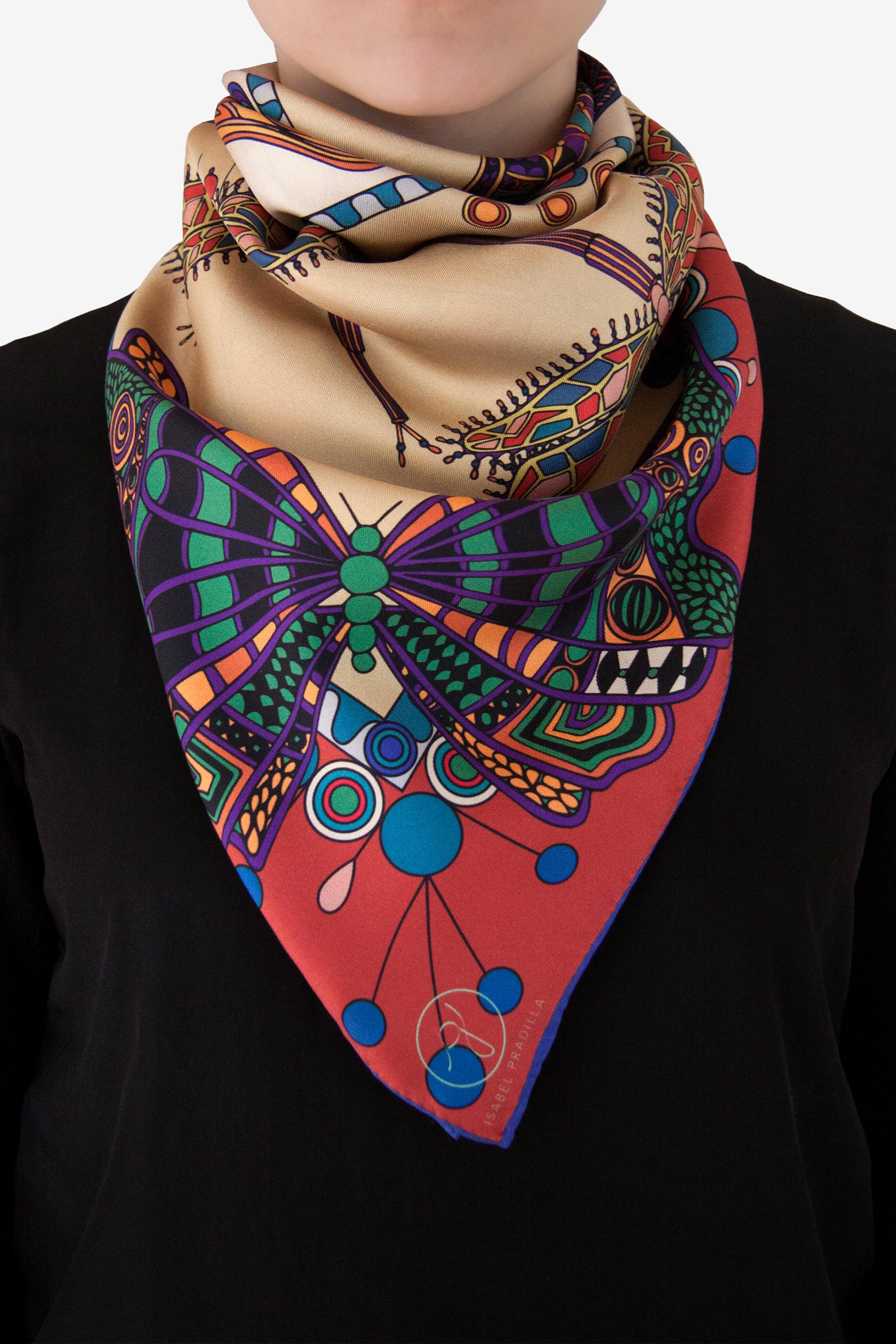 Filigraine Red 90 Silk Twill