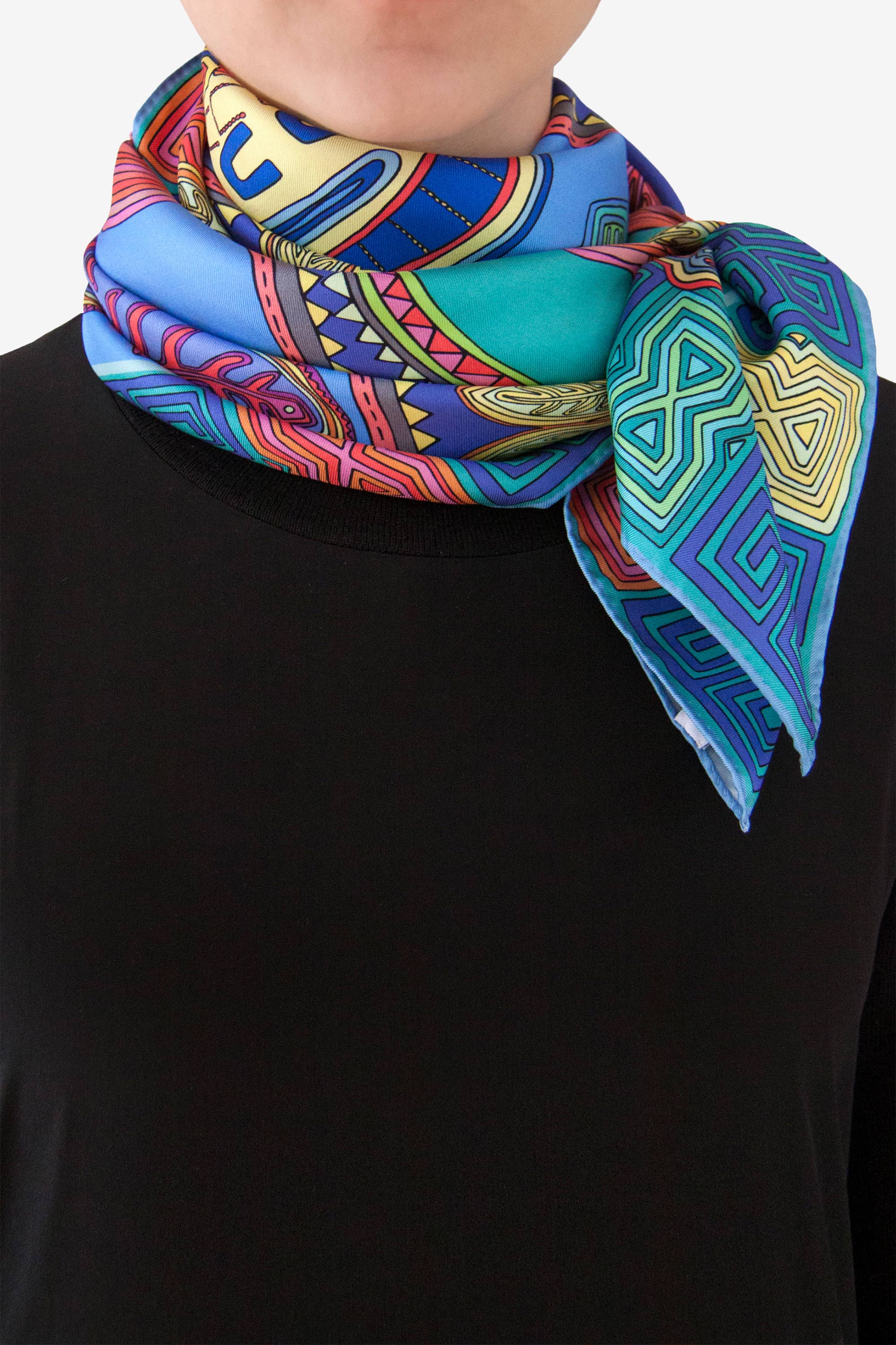 Mola Blue 90 Silk Twill