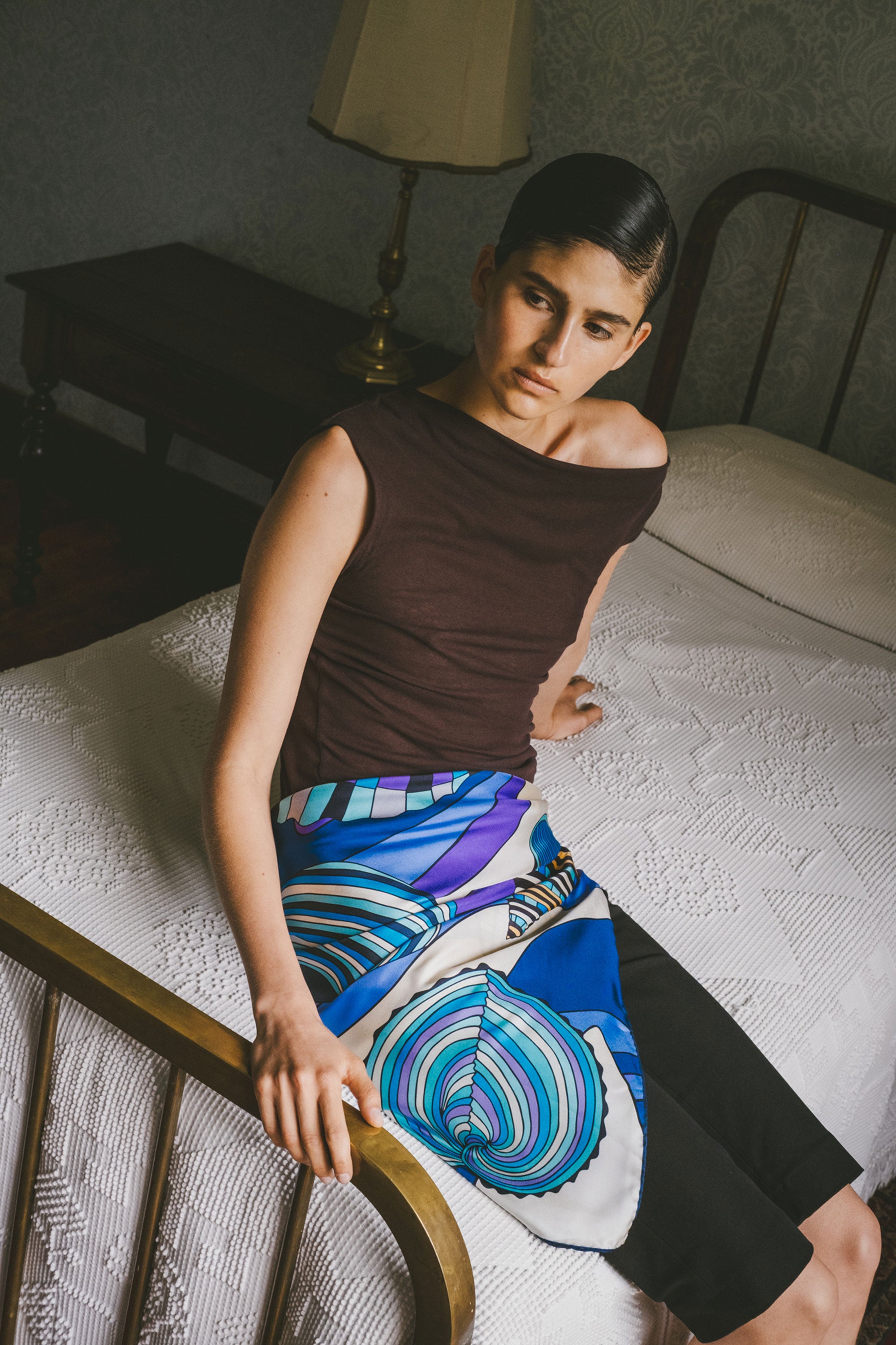 Conchas lilac 90 Silk twill