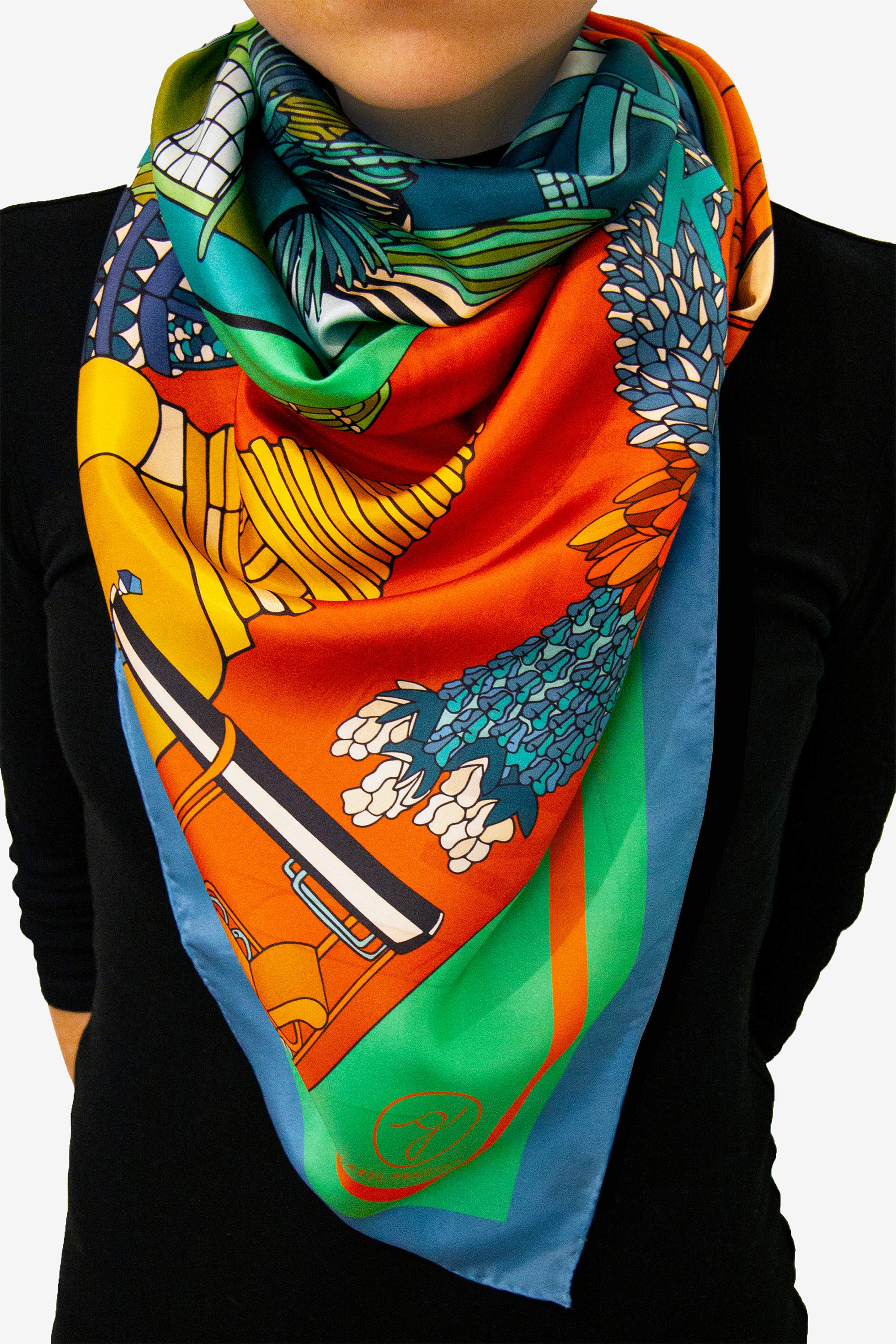 Maurilia green 136 Silk Habotai