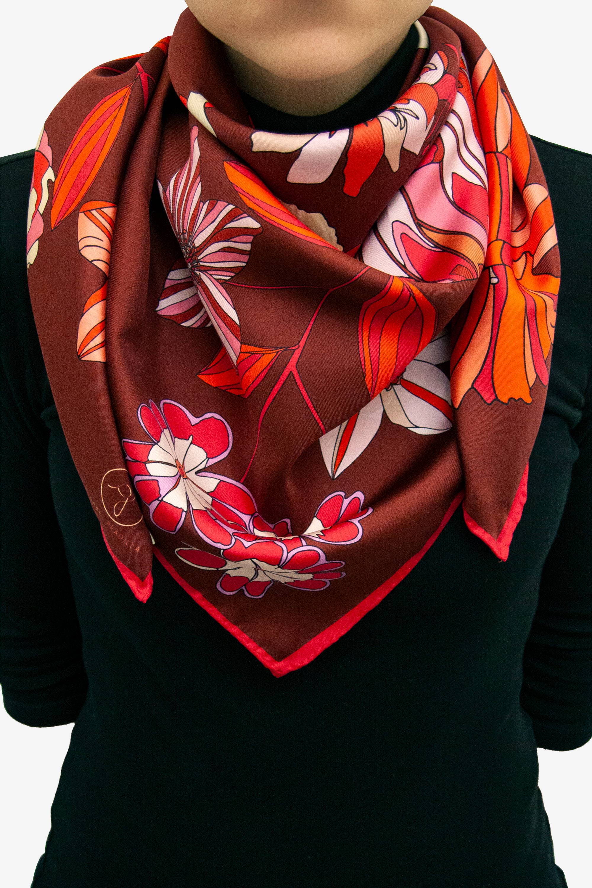 Spring wind bordeaux 90 Silk Twill