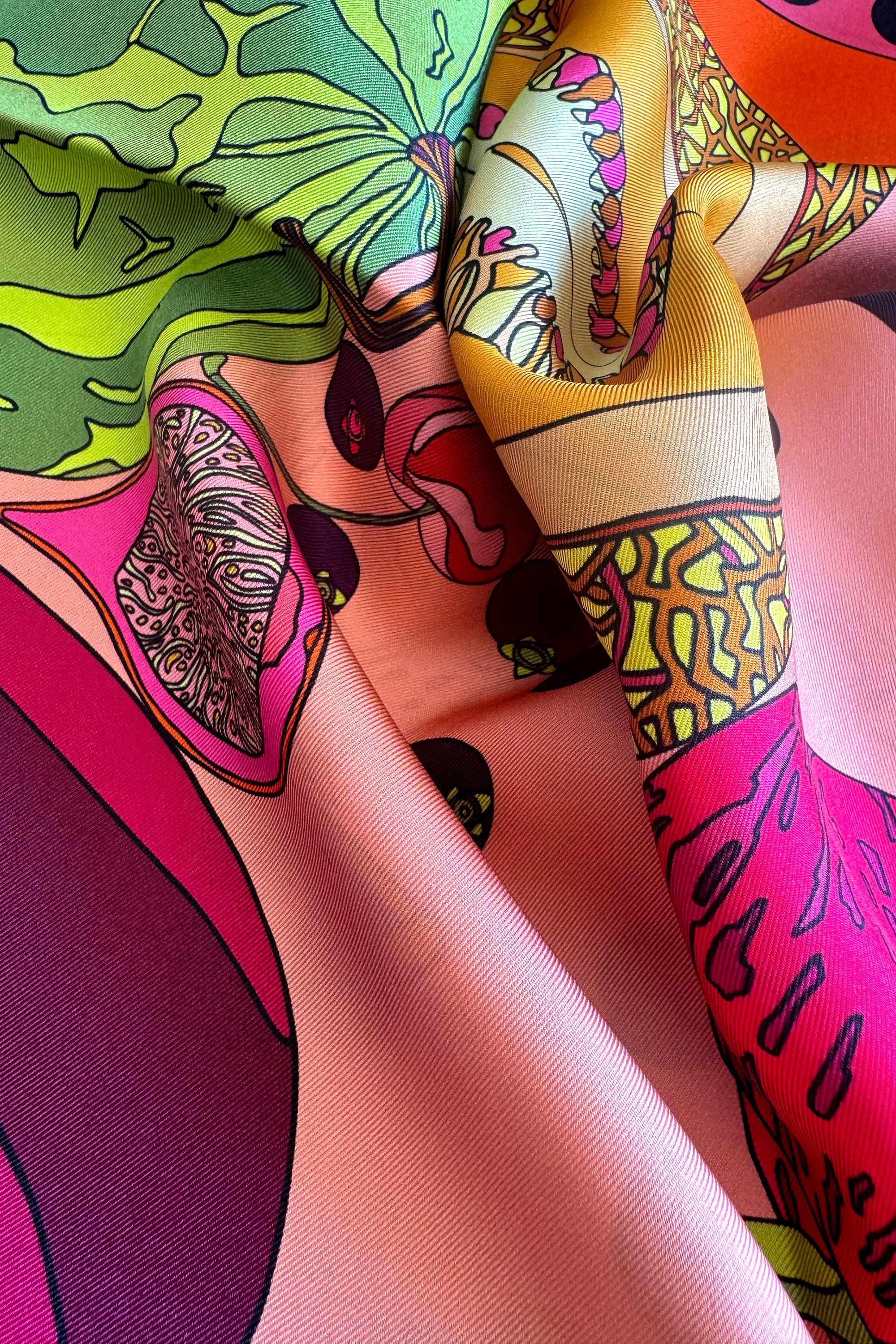 Summer Wind Pink 90 Silk Twill