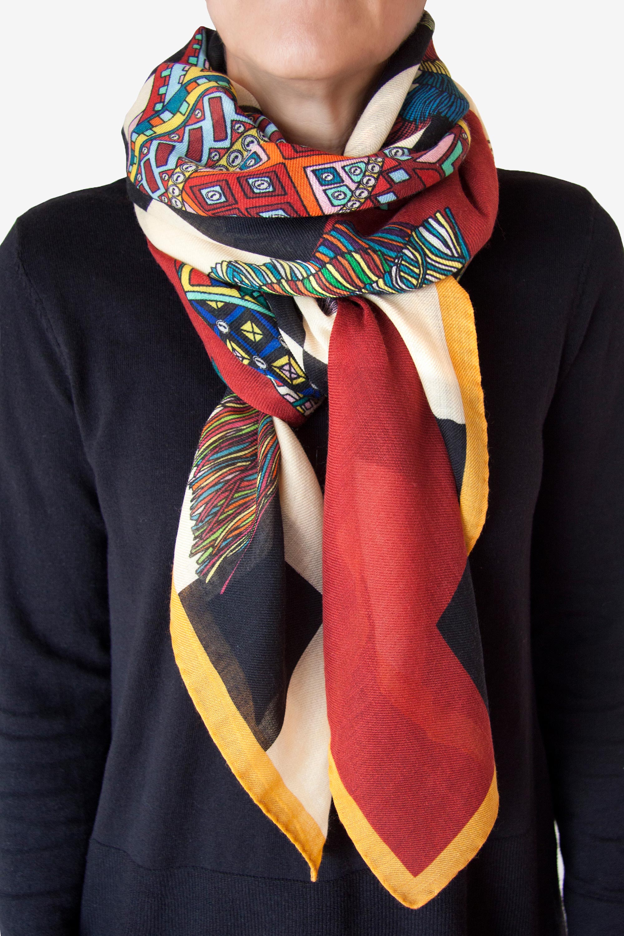 Chullos Red 134 Wool Silk