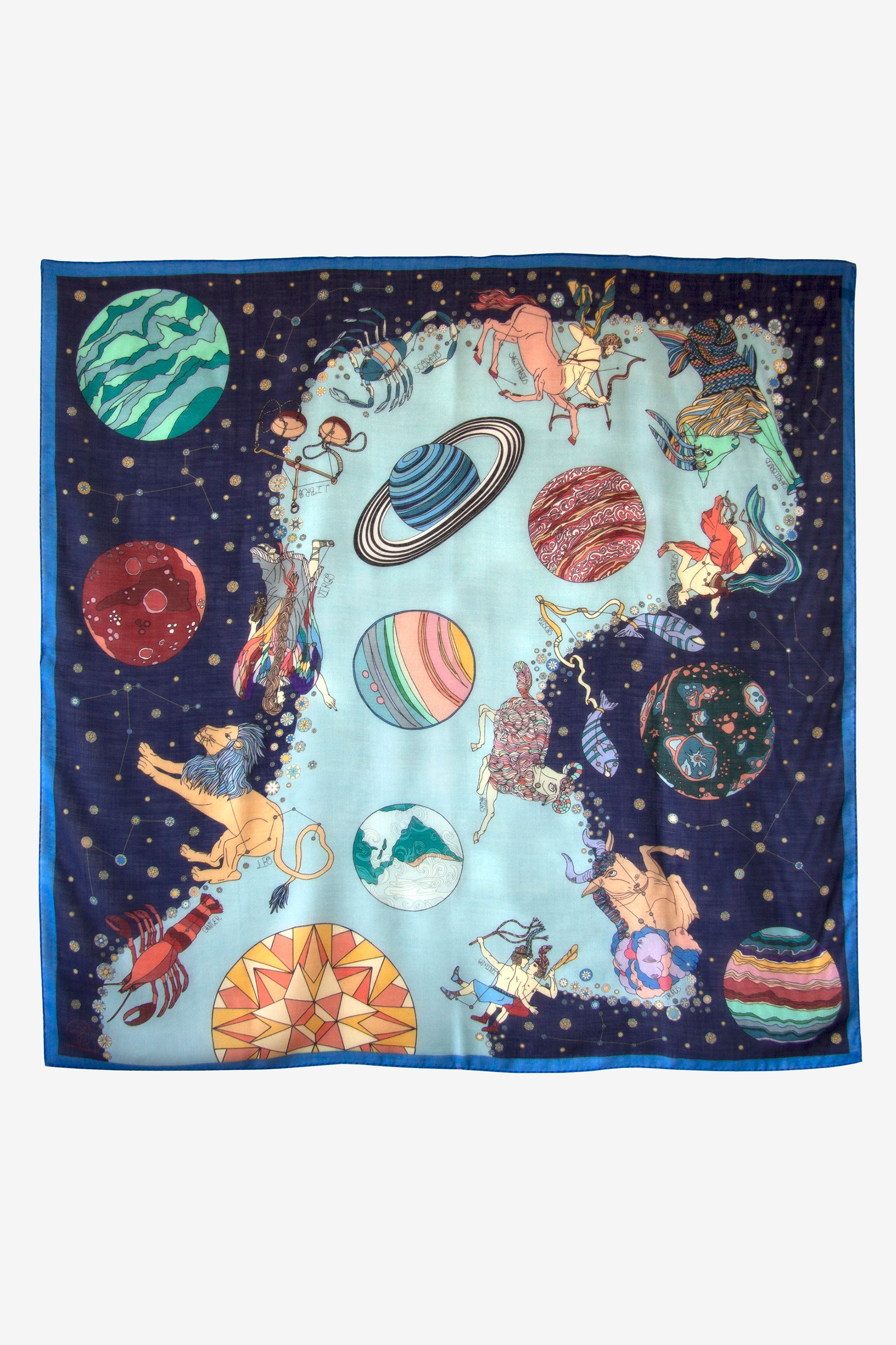 Constellations Blue 134 Wool