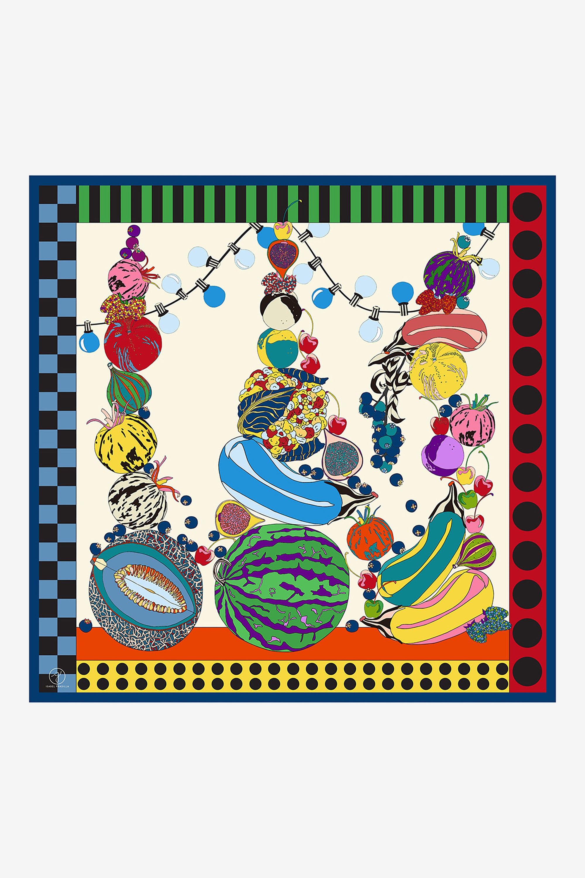 Summer Wind Multi 90 Silk Twill