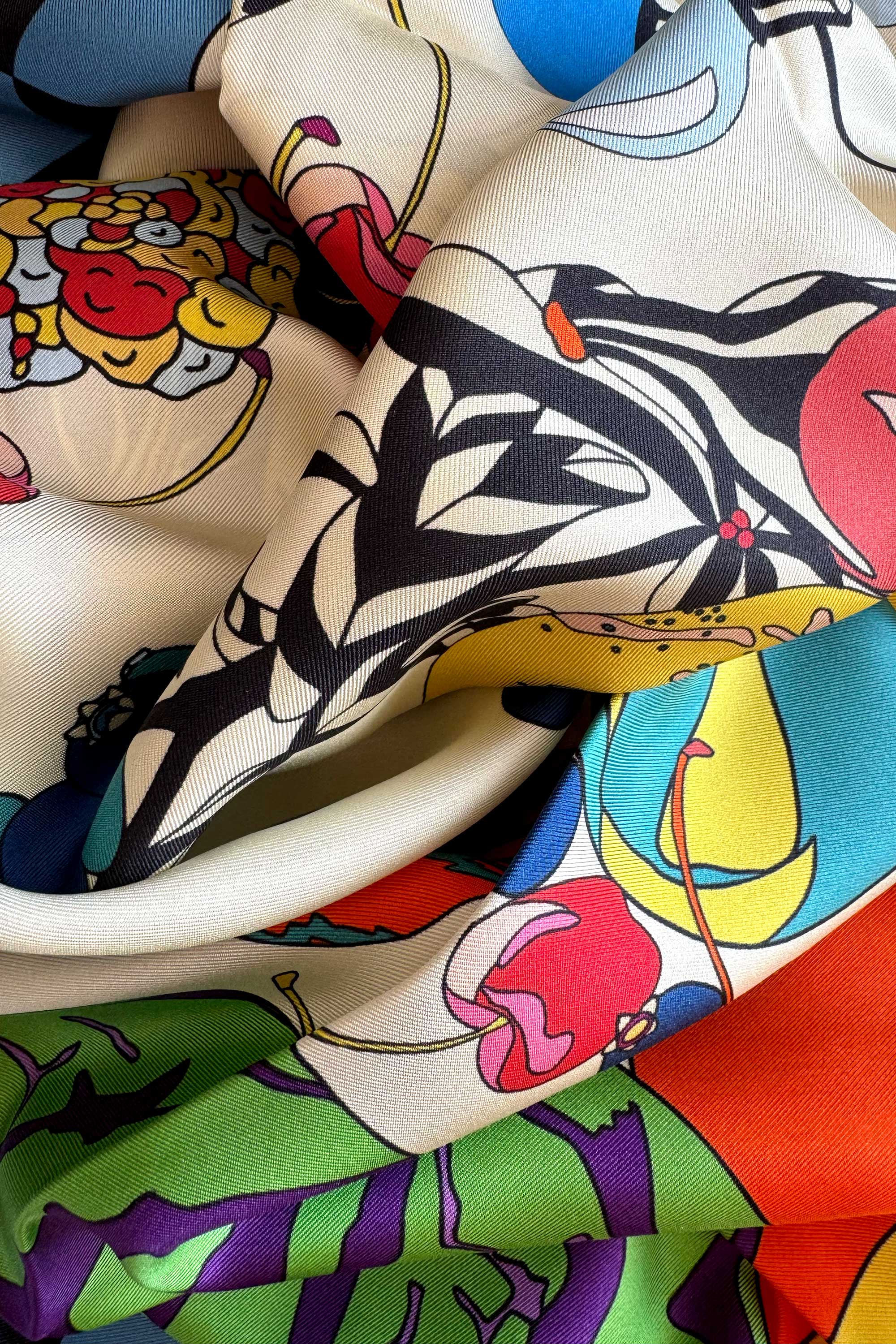 Summer Wind Multi 90 Silk Twill