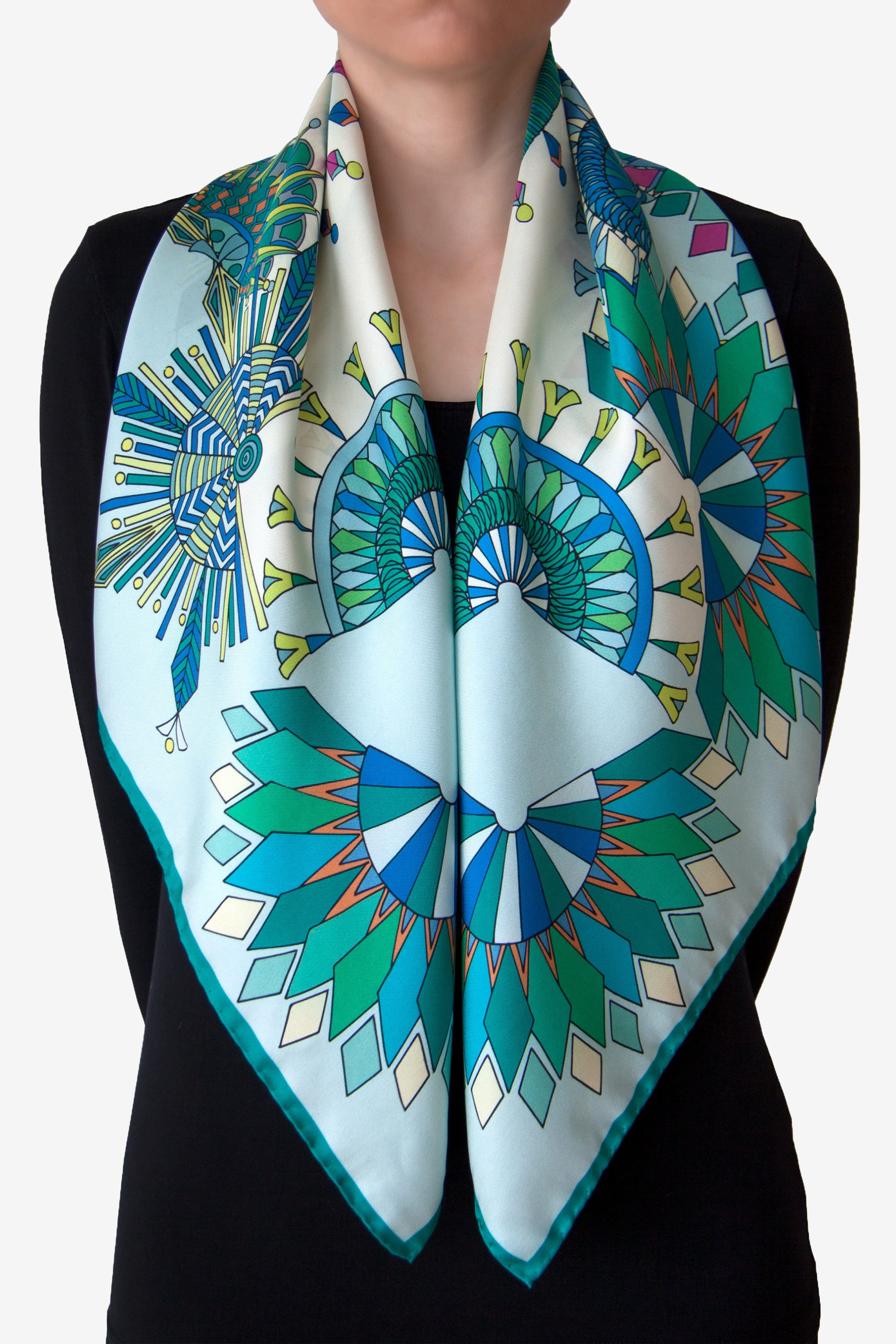 Amazonie Green 90 Silk Twill